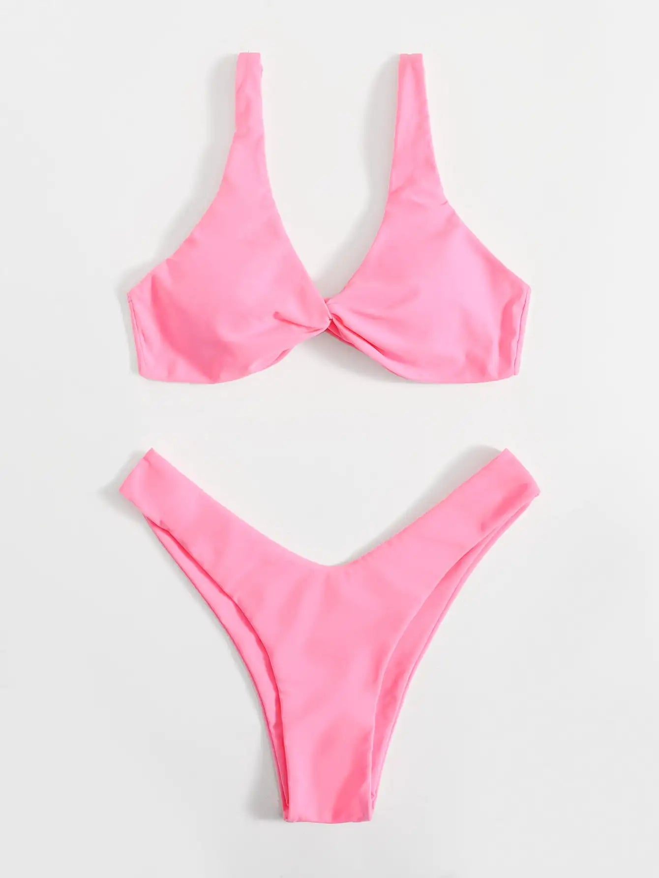 Trekant Bikini - Hot pink / XS